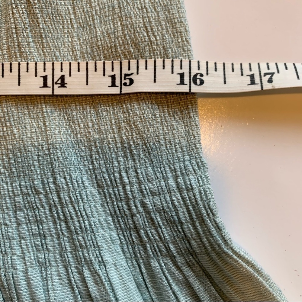 MAX STUDIO boho spaghetti strap ombré stripe crinkle skirt dress spring summer - Picture 13 of 16